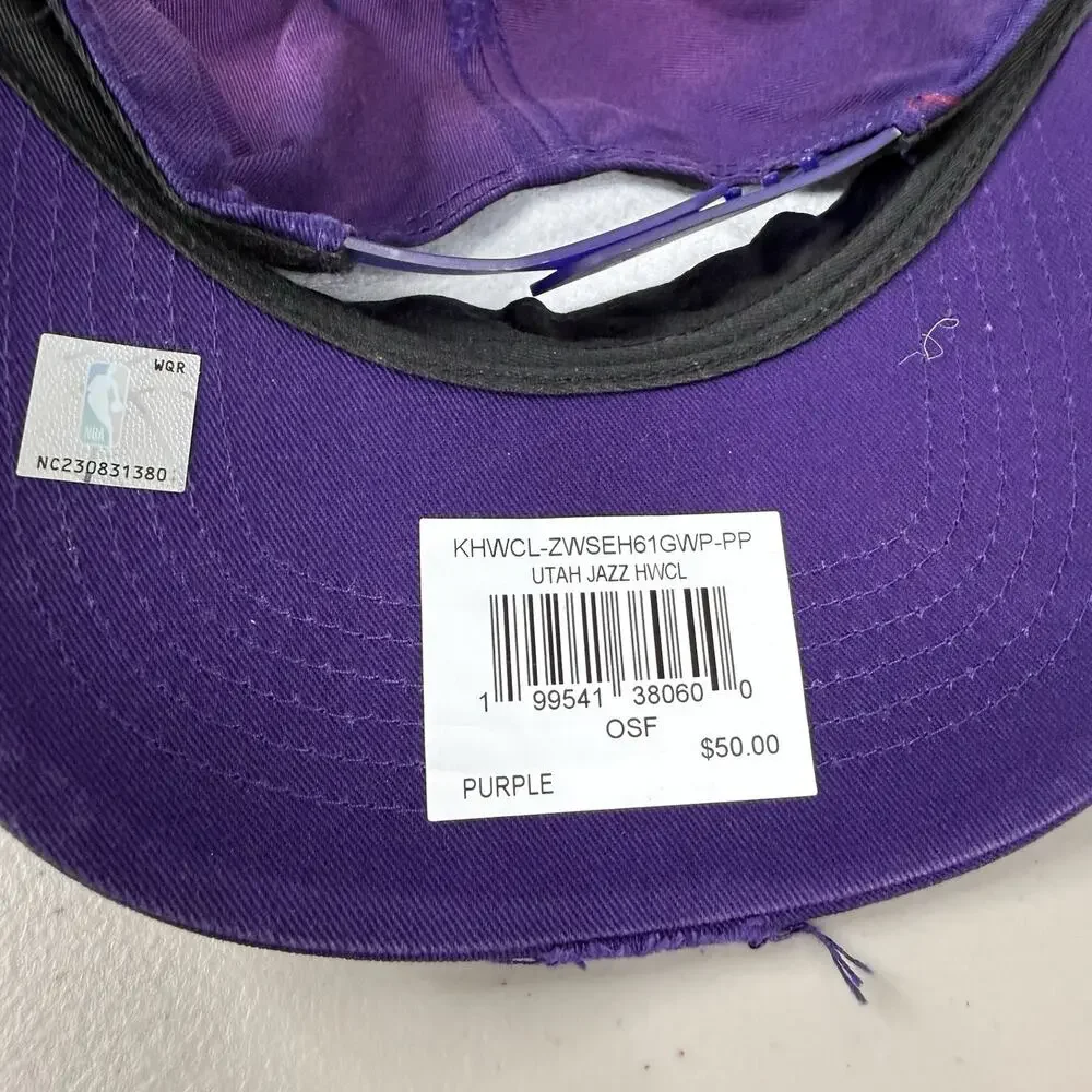 Utah Jazz '47 Brand Hitch Hat Purple Hardwood Classics Distressed